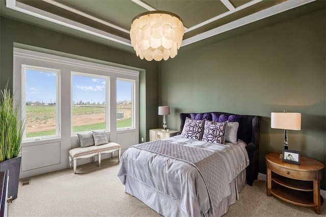 8013 Payne St, Shawnee, KS 66220 - bedroom with carpet flooring and a raised ceiling