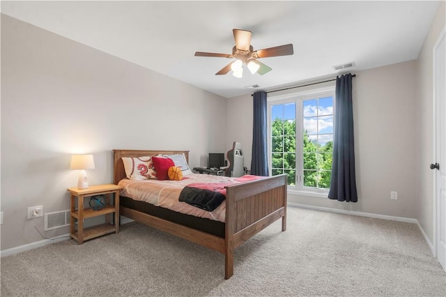 15618 Meadowbrook Ct, Raymore, MO 64083 - carpeted bedroom featuring baseboards and ceiling fan