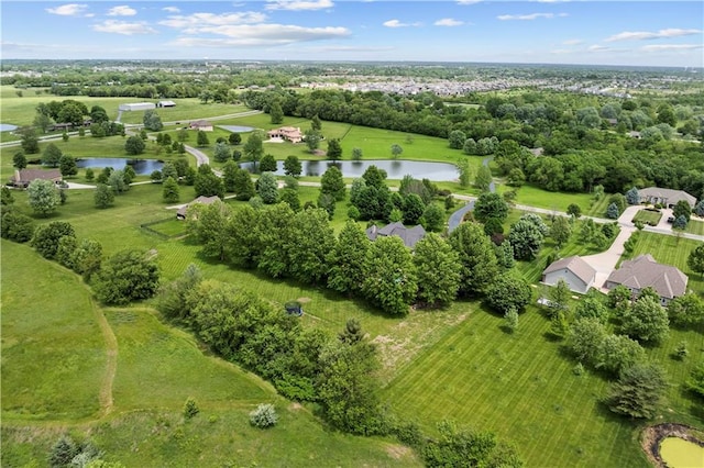15618 Meadowbrook Ct, Raymore, MO 64083 - drone / aerial view of a nearby body of water and a tree filled landscape