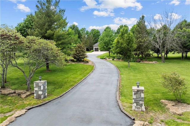 15618 Meadowbrook Ct, Raymore, MO 64083 - view of home's community with a lawn and view of wooded area