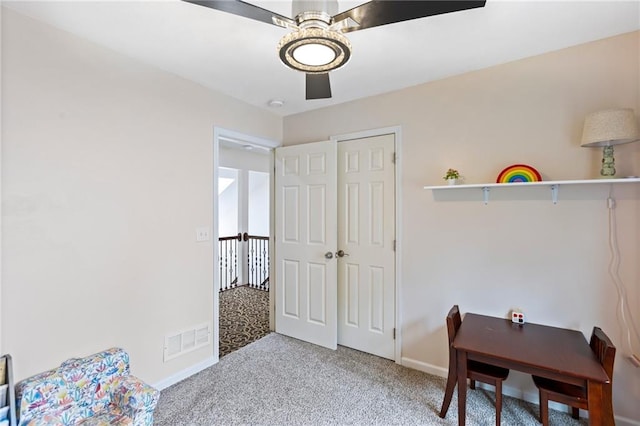 14401 Craig Ave, Grandview, MO 64030 - office space with carpet, a ceiling fan, and baseboards