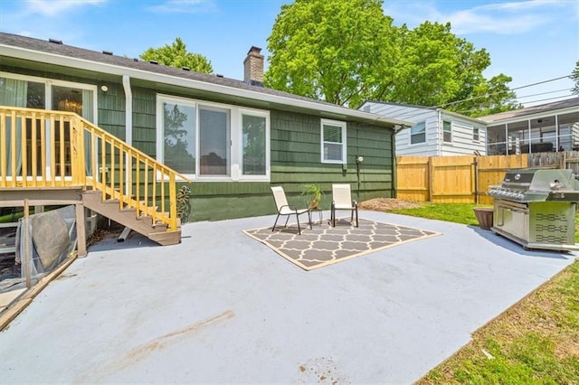 811 W 86th Ter, Kansas City, MO 64114 - view of patio featuring grilling area