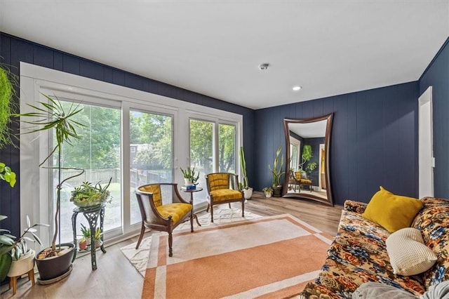 811 W 86th Ter, Kansas City, MO 64114 - living room with wood finished floors and recessed lighting