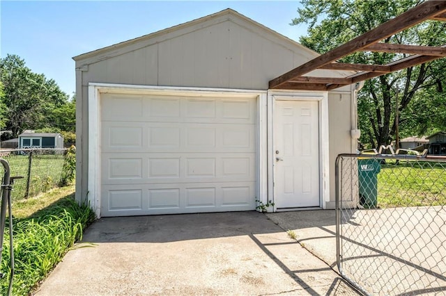 7041 Garnett St, Shawnee, KS 66203 - detached garage with driveway