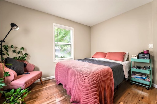 7041 Garnett St, Shawnee, KS 66203 - bedroom featuring wood finished floors and baseboards