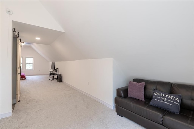 4231 Wyoming St, Kansas City, MO 64111 - bonus room with vaulted ceiling, carpet flooring, and baseboards