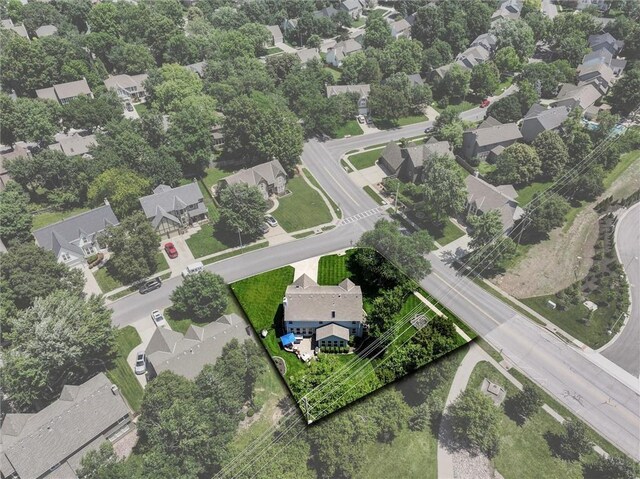 14169 W 115th Ter, Olathe, KS 66062 - aerial perspective of suburban area