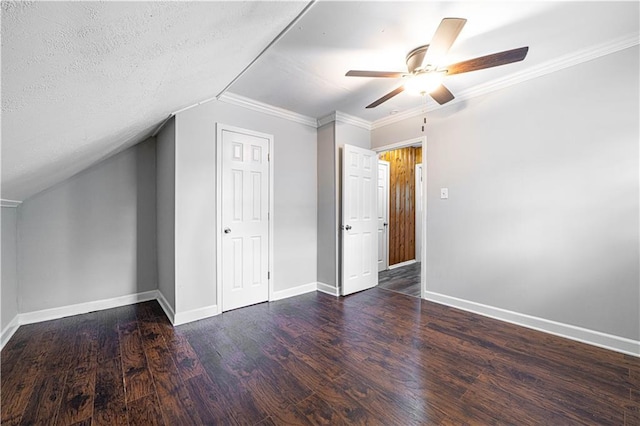 502 Vine St, Leavenworth, KS 66048 - bonus room featuring ceiling fan, wood finished floors, baseboards, and lofted ceiling