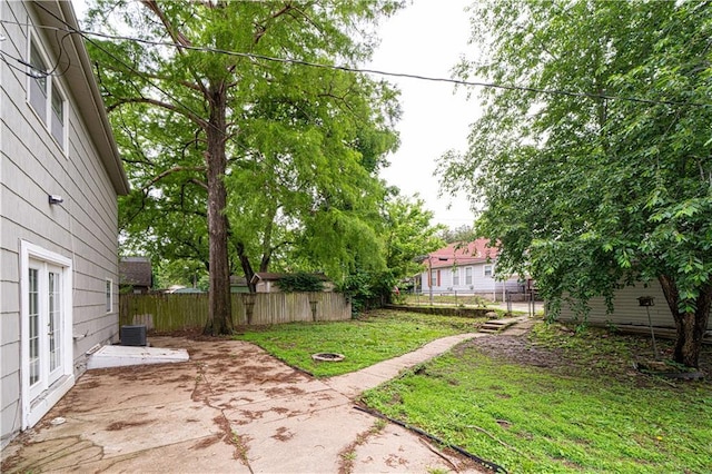 502 Vine St, Leavenworth, KS 66048 - view of yard with a patio, french doors, and cooling unit