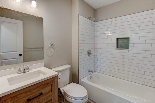 302 N Brighton Ave, Kansas City, MO 64123 - full bath with toilet, vanity, and washtub / shower combination