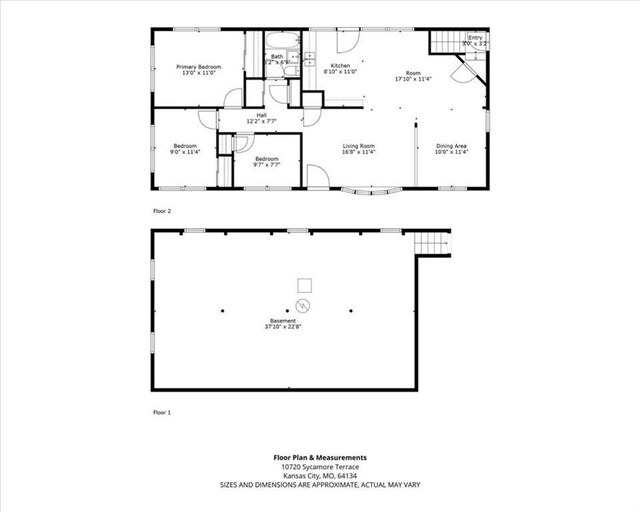 10720 Sycamore Ter, Kansas City, MO 64134 - property floor plan