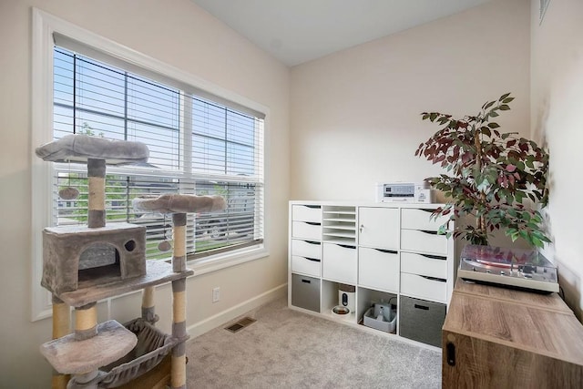 17756 Shady Bend Rd, Gardner, KS 66030 - office area featuring baseboards and carpet flooring
