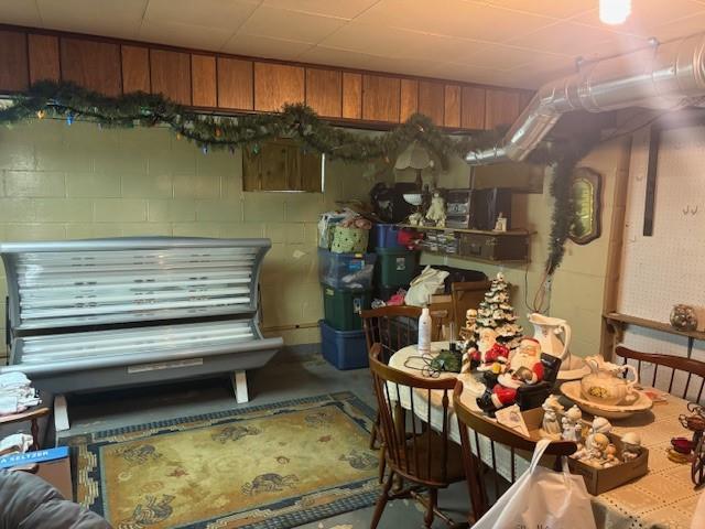 1119 Mound St, Atchison, KS 66002 - basement featuring concrete block wall