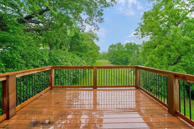 7515 Locust Dr, Kansas City, MO 64152 - view of wooden deck