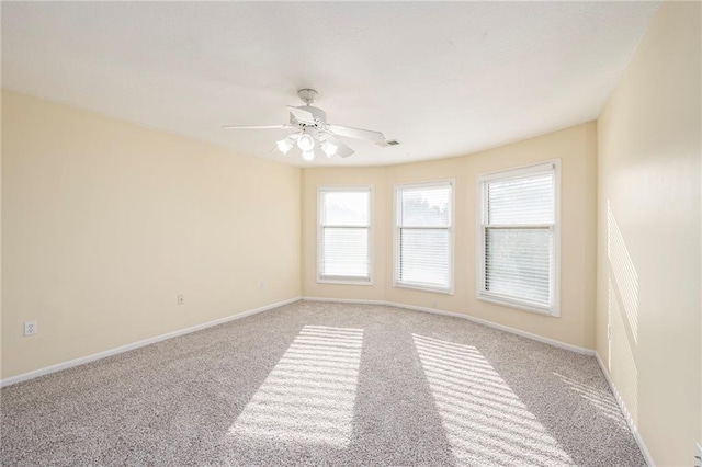 8901 W 128th St, Overland Park, KS 66213 - spare room with carpet, baseboards, and ceiling fan