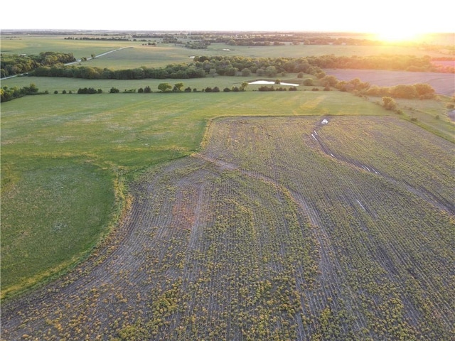 1744 21st Rd, Waverly, KS 66871 - aerial view of property and surrounding area featuring rural landscape