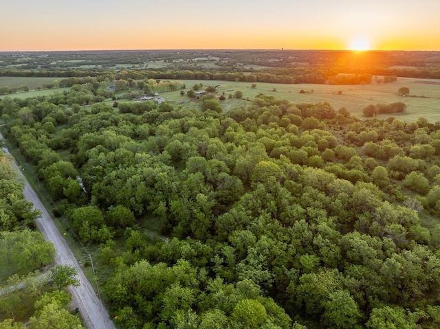 31607 Beaver Creek Rd, Paola, KS 66071 - aerial view at dusk of a view of rural / pastoral area