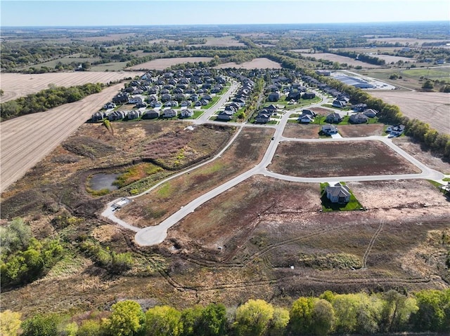 17123 W 197th St, Spring Hill, KS 66083 - aerial overview of property's location featuring rural landscape