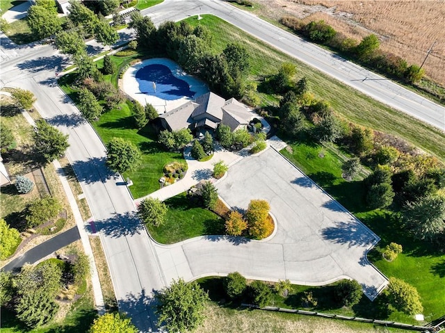 17123 W 197th St, Spring Hill, KS 66083 - drone / aerial view of a pool