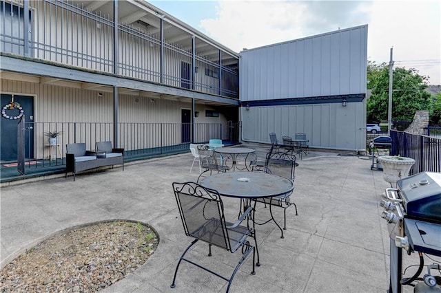 4157 Roanoke Rd Unit 2, Kansas City, MO 64111 - view of patio / terrace featuring a grill