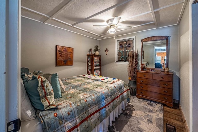 31425 Chance Ave, Warsaw, MO 65355 - bedroom featuring wood finished floors, a ceiling fan, and baseboards