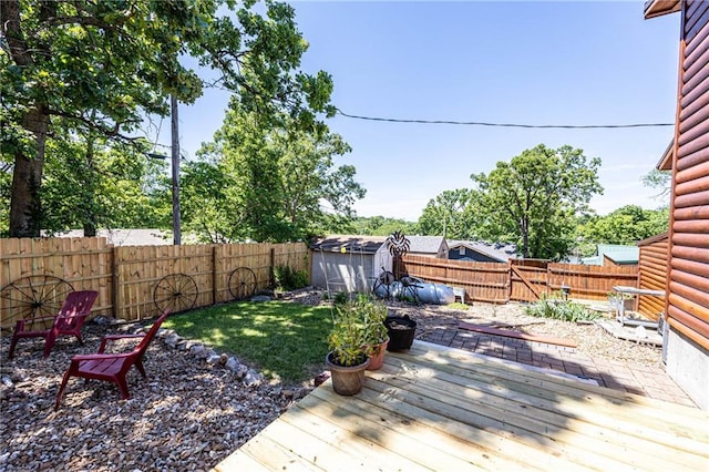 31425 Chance Ave, Warsaw, MO 65355 - wooden deck featuring a fenced backyard