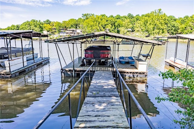 31425 Chance Ave, Warsaw, MO 65355 - dock area with boat lift and a water view