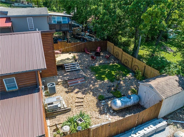 31425 Chance Ave, Warsaw, MO 65355 - fenced backyard featuring central air condition unit