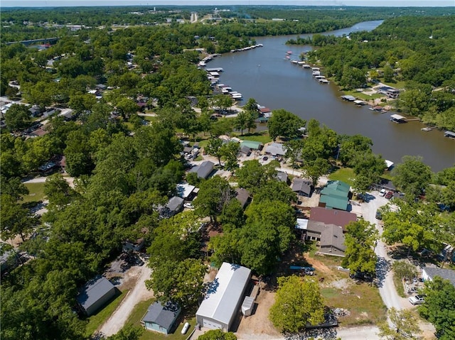31425 Chance Ave, Warsaw, MO 65355 - aerial view of property and surrounding area featuring a nearby body of water and a forest