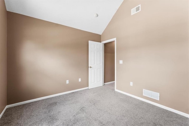 14155 W 147th Ter, Olathe, KS 66062 - carpeted empty room with baseboards and high vaulted ceiling
