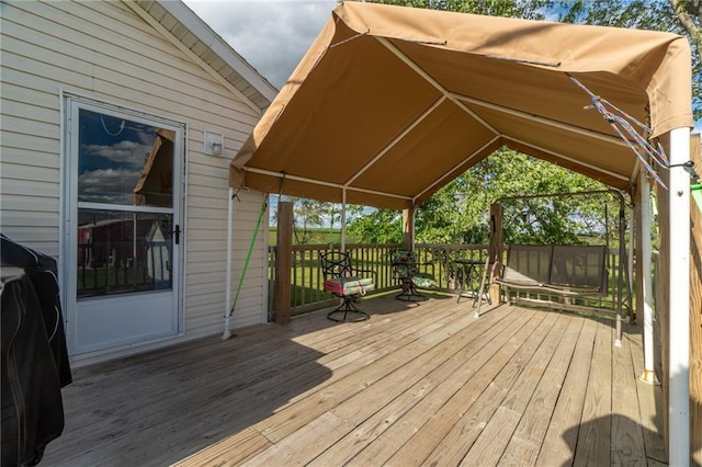 2943 NE Turkey Rd, Breckenridge, MO 64625 - view of wooden terrace