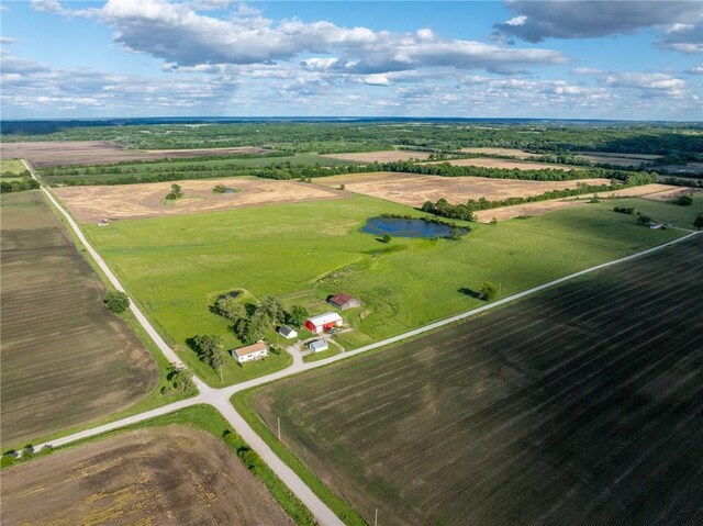 2943 NE Turkey Rd, Breckenridge, MO 64625 - overview of rural landscape with a large body of water