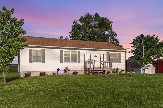 2943 NE Turkey Rd, Breckenridge, MO 64625 - manufactured / mobile home featuring a yard