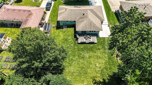 109 N 1st St, Blue Springs, MO 64014 - aerial view of property and surrounding area