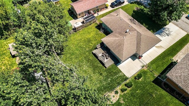 109 N 1st St, Blue Springs, MO 64014 - aerial view of property and surrounding area