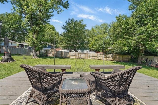 109 N 1st St, Blue Springs, MO 64014 - view of wooden terrace