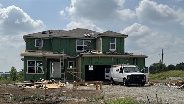 20714 Emerald St, Spring Hill, KS 66030 - unfinished property featuring a shingled roof