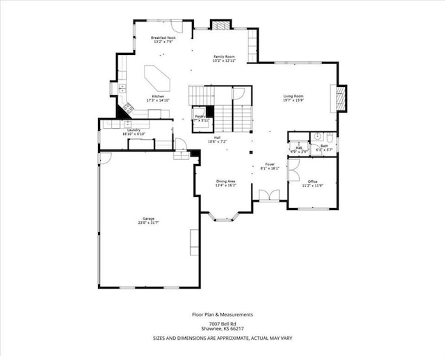 7007 Bell Rd, Shawnee, KS 66217 - home floor plan