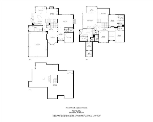 7007 Bell Rd, Shawnee, KS 66217 - floor plan / room layout