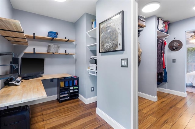 16011 W 149th Ter, Olathe, KS 66062 - home office with wood-type flooring and baseboards