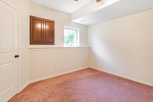 906 Cheatham Ct, Warrensburg, MO 64093 - carpeted empty room featuring a ceiling fan and baseboards