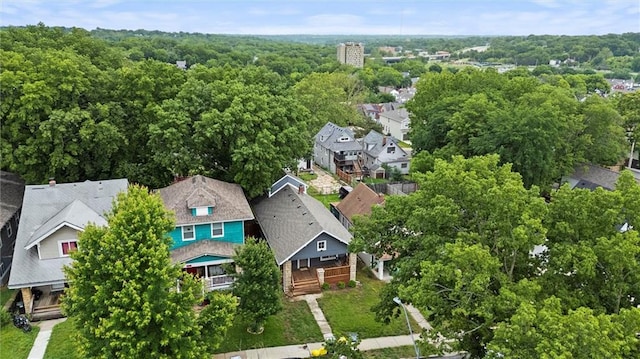 4421 Tracy Ave, Kansas City, MO 64110 - aerial perspective of suburban area