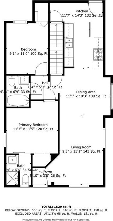 4421 Tracy Ave, Kansas City, MO 64110 - floor plan / room layout