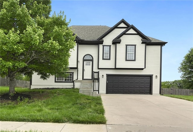 20105 Crestone St, Spring Hill, KS 66083 - view of front of home with an attached garage and driveway