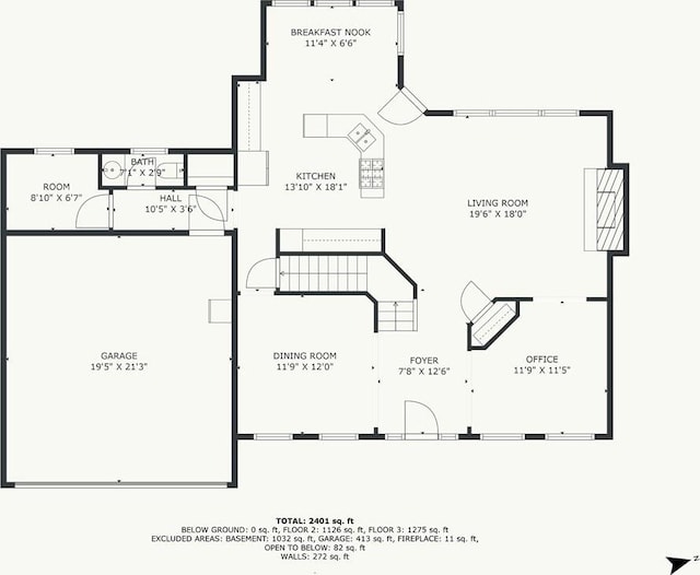 7642 N Atkins Pl, Kansas City, MO 64152 - view of floor plan / room layout
