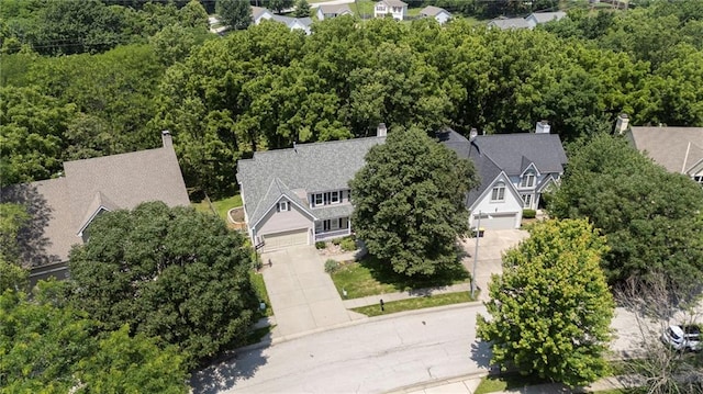 7642 N Atkins Pl, Kansas City, MO 64152 - bird's eye view
