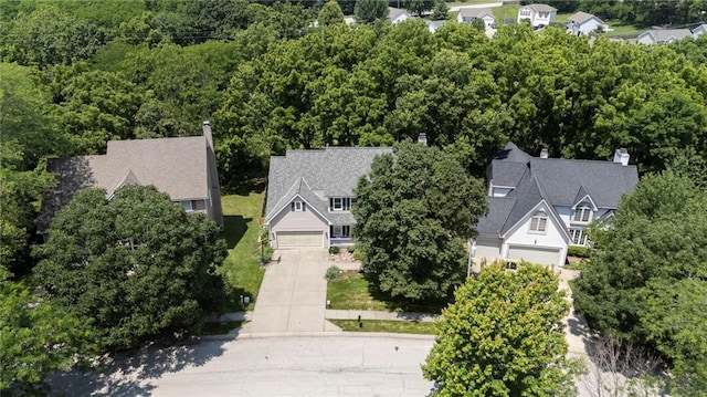 7642 N Atkins Pl, Kansas City, MO 64152 - bird's eye view of a forest