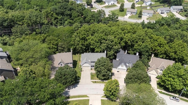 7642 N Atkins Pl, Kansas City, MO 64152 - aerial view of residential area