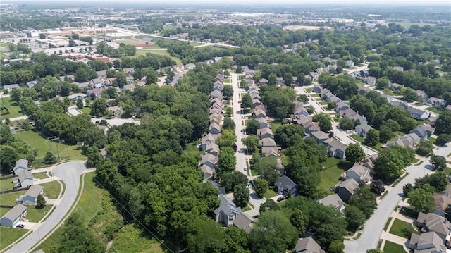 7642 N Atkins Pl, Kansas City, MO 64152 - bird's eye view