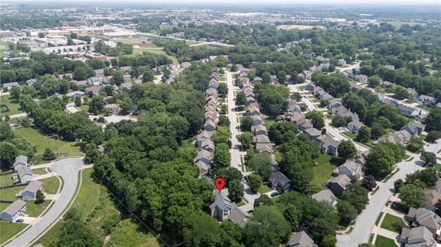 7642 N Atkins Pl, Kansas City, MO 64152 - drone / aerial view